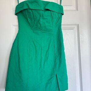 Green Strapless Dress